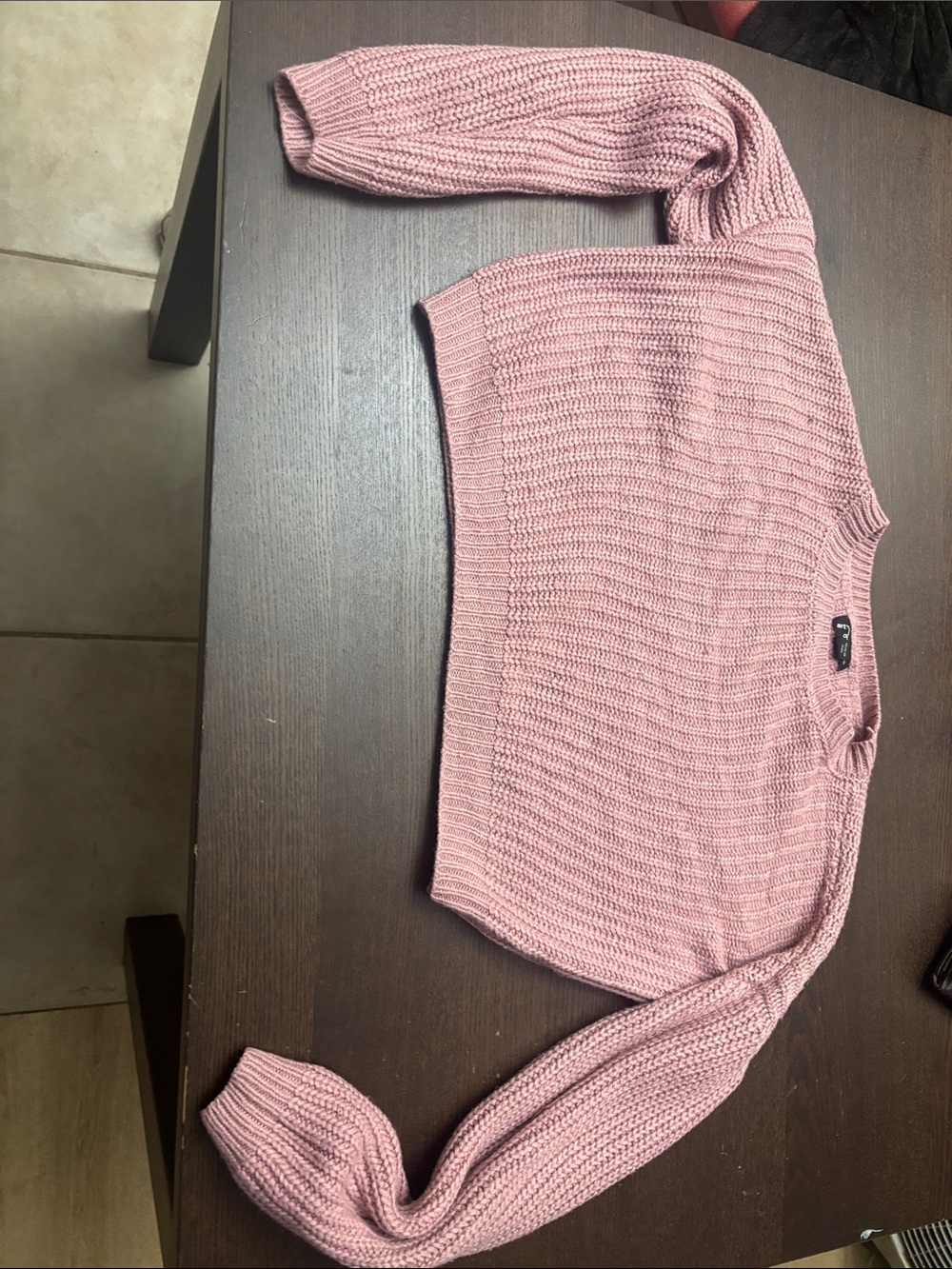 art class Mauve Pink Ribbed Crewneck Sweater